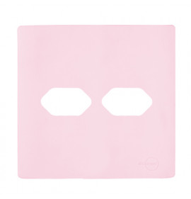 Placa 4x4 2 Tomadas - Novara Pétala